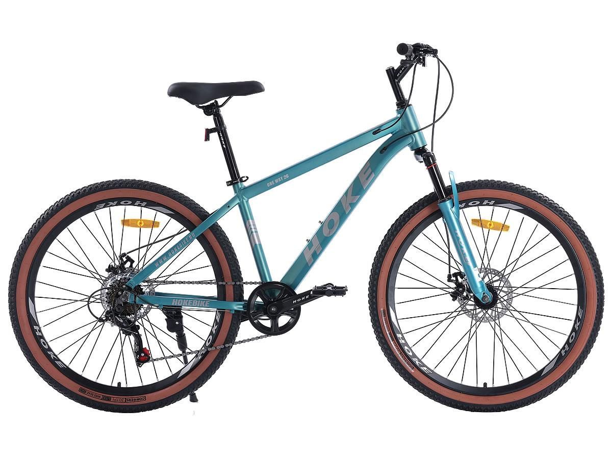 HOKE ONE WAY 26 морская волна Алюминиевая рама, дисковые тормоза, втулки на промподшипниках